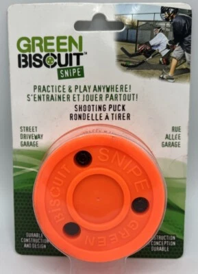 Green Biscuit Snipe Training Puck Shooting - Orange NEW