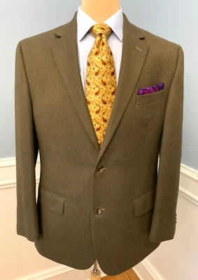 Blazer Michael Kors Para Hombres 42R Lana Espiga Sarga Chaqueta Abrigo Deportivo Foto 1 de 4