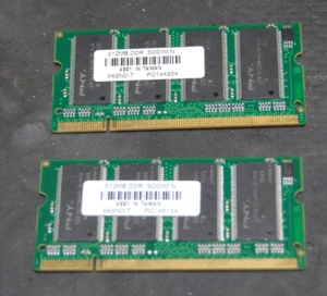 PNY 1GB (2x512MB) 200 Pin SODIM - Picture 1 of 2