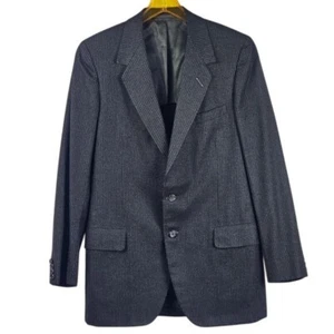 VTG Oxxford Neiman Marcus Pinstripe Blazer Sz 41T Mens Brown Wool Quiet Luxury - Picture 1 of 13
