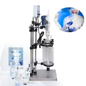 SF-3L Dental Laboratory Medical Double Layer Glass Reactor 200N.Cm 0~680 Rpm 90W - Picture 1 of 11