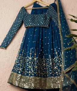 HERMOSA GEORGETTE LEHENGA CHOLI, DISEÑO LEHENGA CHOLI CON DUPATTA - Imagen 1 de 5