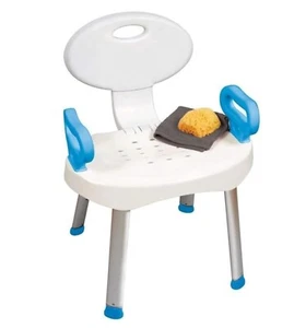 Carex EZ Bath and Shower Seat 300 lb. Cap. 17" Wide New - Picture 1 of 8