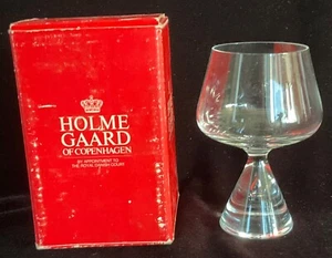 Brandy glass Princess by HOLMEGAARD 10 cm tall 100ml Signed and boxed - Picture 1 of 4