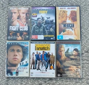 Brad Pitt 6 DVD Bundle PAL - Picture 1 of 2