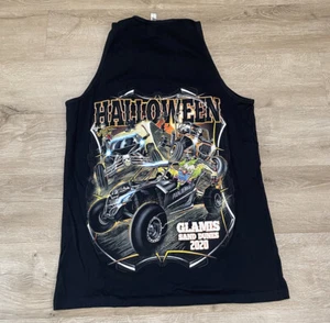 Men’s Glamis Sand Dunes Halloween 2020 Sz S Small Black Sleeveless T Shirt - Picture 1 of 5