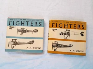 Lot of 2: War Planes of the First World War FIGHTERS Vol. 1&2 Bruce 1965 1st ed - Picture 1 of 20