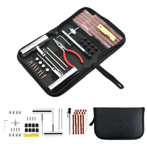 Tire Repair Kit Plug Car Truck Motorcycle Home DIY Flat Puncture Patch Tool Kit - Picture 1 of 12