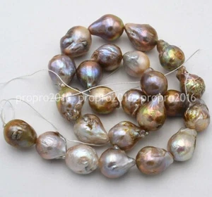 Perla sciolta barocca multicolore naturale 14x18 mm 15" AAA + PL0695 - Foto 1 di 4