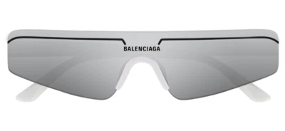 Balenciaga Occhiali da SOLE BB0003S-002 Bianco Rettangolari Unisex - Immagine 1 di 4
