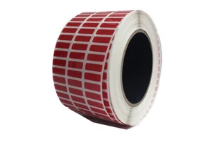 Pegatina de sello de etiqueta de seguridad evidente Red TamperColor Tampercolor 0,75""x0,25"" rectángulo - Imagen 1 de 2