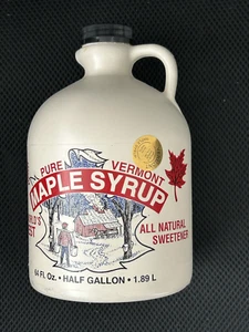 Vermont Maple Syrup: 1/2 (half) Gallon Grade A Dark Robust, FREE SHIPPING - Picture 1 of 5