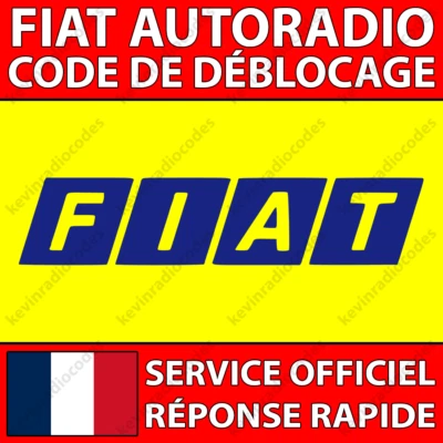 ✅FIAT RADIO UNLOCK CODE 500 X C DUCATO TYPE PANDA SHIELD DOUBLE PUNTO BRAVO✅ - Image 1 of 4
