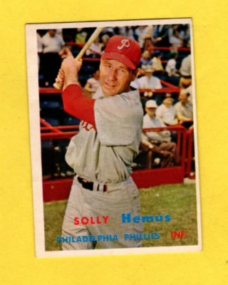 1957 Topps Solly Hemus #231 Philadelphia Phillies EX/MINT-NR/MINT FREE SHIPPING - Image 1 of 3