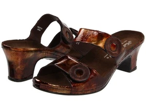 Helle Comfort Donina Brown Patent Sandals Shoes 36 5.5 - Picture 1 of 6