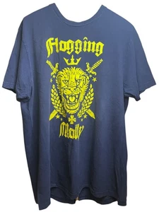 VTG Flogging Molly Tour Shirt Mens XL Y2K Rock Faded Blue Band Tee - Picture 1 of 23