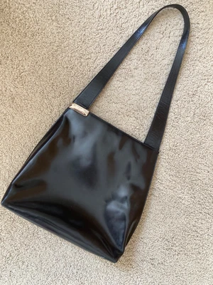 Vintage Furla  Made in Italy Smooth Leather Shoulder Bag, Black M - Image 1 of 4