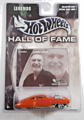 Leyendas del Salón de la Fama de Hot Wheels 2002 Larry Wood Orange Evil Twin - Sin usar, en caja Foto 1 de 4