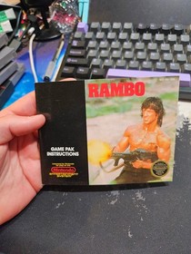 Nintendo NES Manual Only Rambo looks nice to me