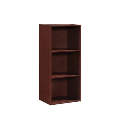 Tall Tier 3 Shelf Bookcase Bookshelf Vertical For Wall Book Small Narrow Thin - Image 1 of 4