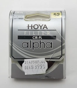 HOYA Alpha CIR-PL Circular Polarizer Camera Lens Filter, 52mm - Picture 1 of 4