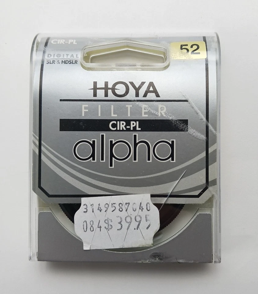 HOYA Alpha CIR-PL Circular Polarizer Camera Lens Filter, 52mm - Image 1 of 4