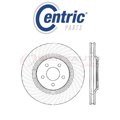 Centric Drilled Slotted Disc Brake Rotor for 1994-2004 Ford Mustang 4.6L rs Foto 1 de 4