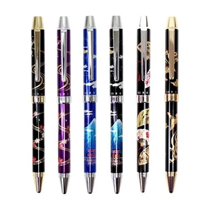 PILOT 2 + 1 MIYABI EMAKI BTHM-3SR Ballpoint Pen 6 Colors 0.7mm New FedEx/DHL - Picture 1 of 9