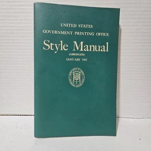 Vintage-January 1967-Style Manual-U.S. Government Printing Office - Picture 1 of 5