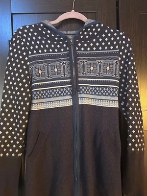 Cárdigan túnica con capucha Title Nine mezcla lana, cremallera completa frontal bidireccional, pequeño Foto 1 de 4