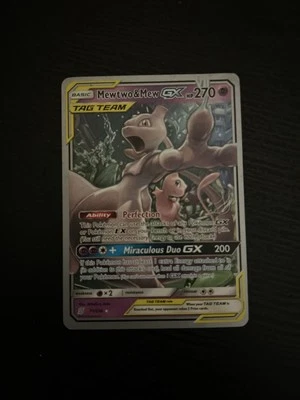 Mewtwo & Mew GX 052/173 Sm12a: Tag Team GX: Tag All Stars Holo (Japanese) - Image 1 of 2