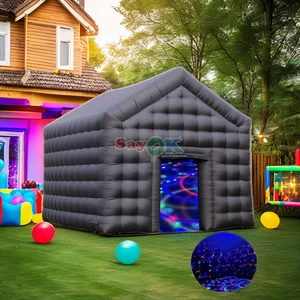 18FT Inflatable Night Club Party Tent Cube House Nightclub Room Disco Bar Tent - Picture 1 of 11