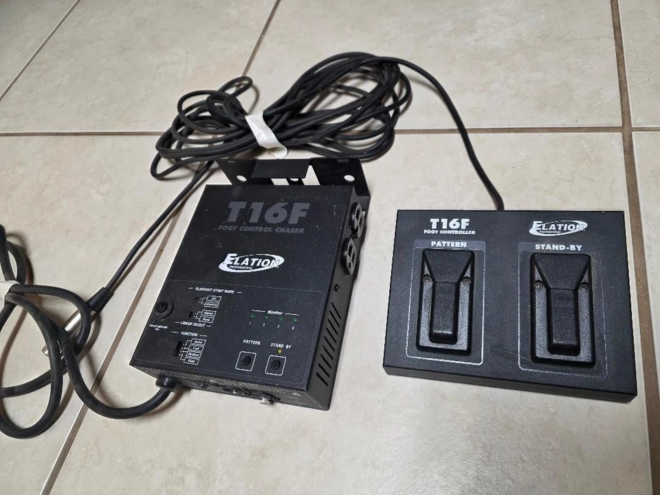 Elation T-16F 4-channel Foot Control Chaser Pack with footswitch - Image 1 of 1