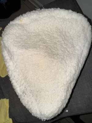 CAPA DE SELIM DE ASSENTO DE BICICLETA PELUDA PELE DE CARNEIRO SOFT COMFORT CRUISER BRANCA  - Imagem 1 de 2