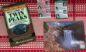 TWIN PEAKS Complete Guide: Scott Knickelbind + Character Cards + Falls Postcard - Picture 1 of 8