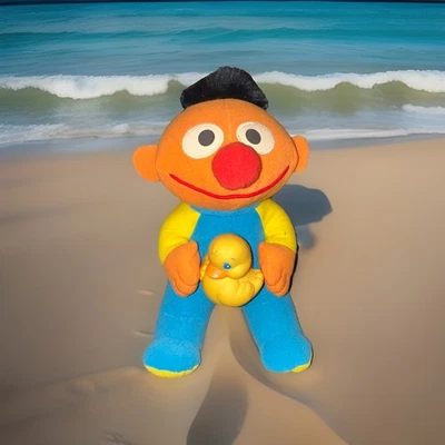 Vintage Beddy Bright Ernie Sesame Street by Playskool 1992 EUC Needs Battery - Image 1 of 4