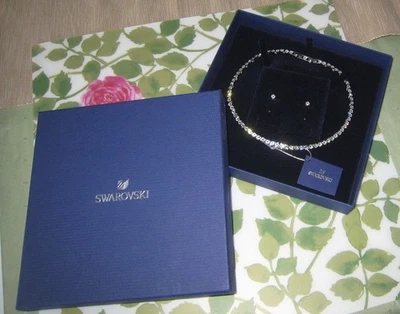 SWAROVSKI  Set Tennishalskette Halskette Collier & Ohrstecker 5007747 CRY/RHS - Bild 1 von 4