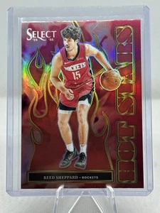2024-25 Select Reed Sheppard Hot Stars RC #6 rojo Prizm SP Rockets combinación de colores  - Imagen 1 de 9