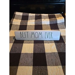 Rae Dunn Beste Mutter aller Zeiten weiß Keramik Schild Plakette Handwerker Sammlung - Bild 1 von 4