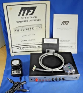 MFJ RTTY/CW Computer Interface Model MFJ-1224 Power Supply & Cable Working - Picture 1 of 17