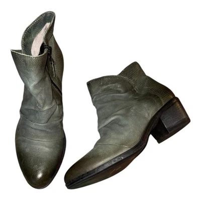 Botines Miz Mooz talla 38 Keir Forest de cuero verde dedos bruñidos excelentes Foto 1 de 4