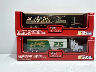 Vintage NIB Dale Earnhardt #3 GM Goodwrench Ken Schrader Racing 1/87 Transporter - Image 1 of 4