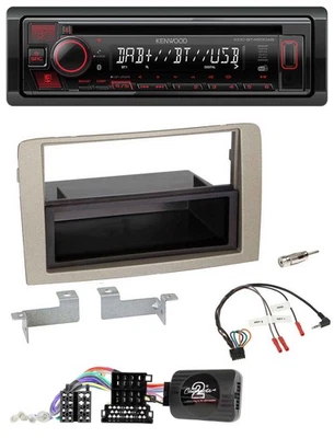 Kenwood Lenkrad CD USB Bluetooth DAB Autoradio für Lancia Musa 2004-2012 - Bild 1 von 4