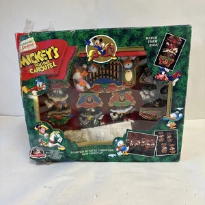 Vtg. Mr. Christmas Disney Mickey's Holiday Carousel Lights Music Works - READ! - Picture 1 of 8