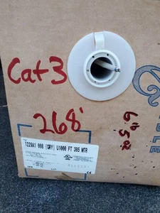 CAT3 4 Pair Unshielded Datatwist Cable 24AWG 250' Ft Belden 1229A1 - Picture 1 of 8