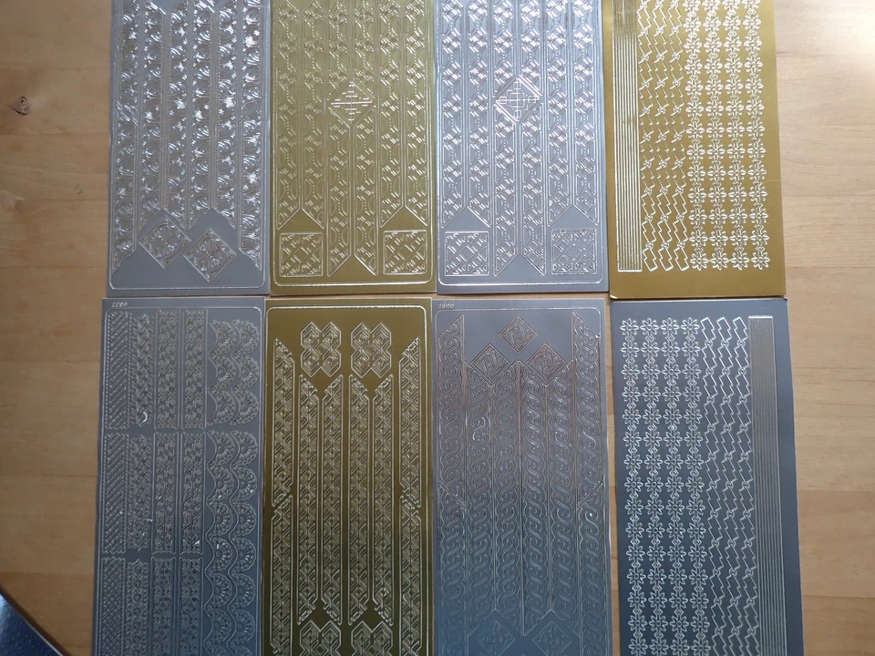 Konturensticker - Sticker für Kartengestaltung - breite Bordüren  / Zierstreifen - Bild 1 von 1