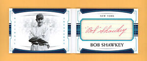 Bob Shawkey 2018 National Treasures 5/6 Legendary Cut Signatures Booklet Auto Sp
