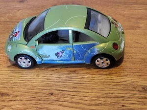 Rare Vintage Burago Green 1998 Volkswagen New Beetle 1/24 Diecast sports promo - Picture 1 of 10