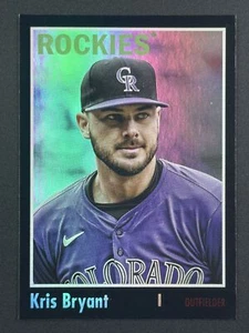 KRIS BRYANT 2024 Topps Archives Black Foil #103 Colorado Rockies - Foto 1 di 2