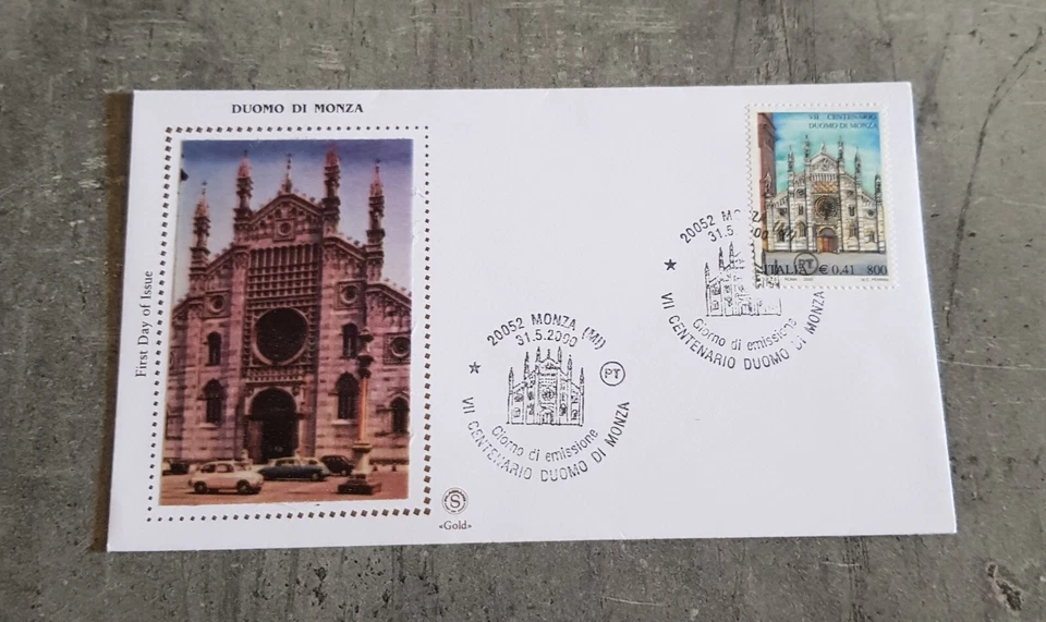 ITALIY  DUOMO DI MONZA FIRST DAY OF ISSUE WITH SPECIAL CANCELLED 2000 - Image 1 of 1